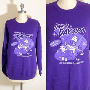 Tinkerbell Spa Pixie Disney Crew Neck Sweatshirt